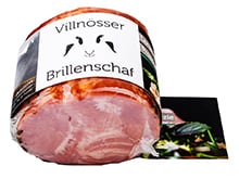 Prosciutto cotto di agnello di razza "Villnösser Brillenschaf" con erbe